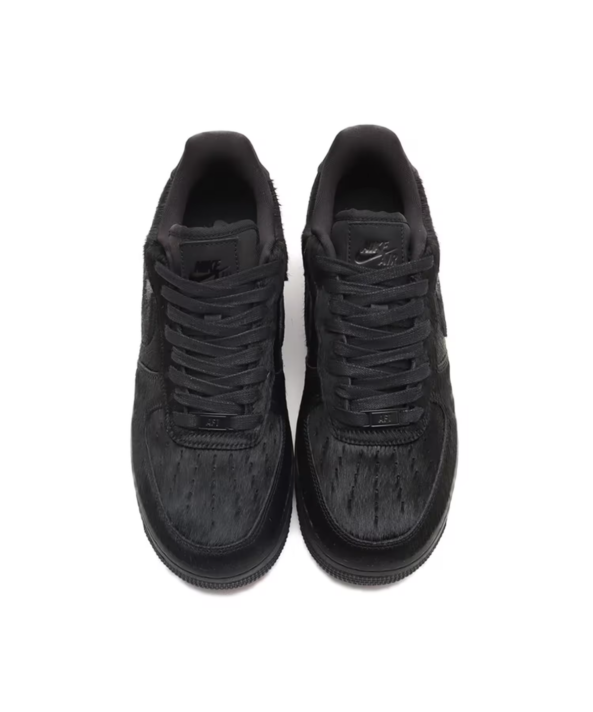 II7398-001 Nike Air Force 1 Low Faux Pony Hair Black (Women's)
