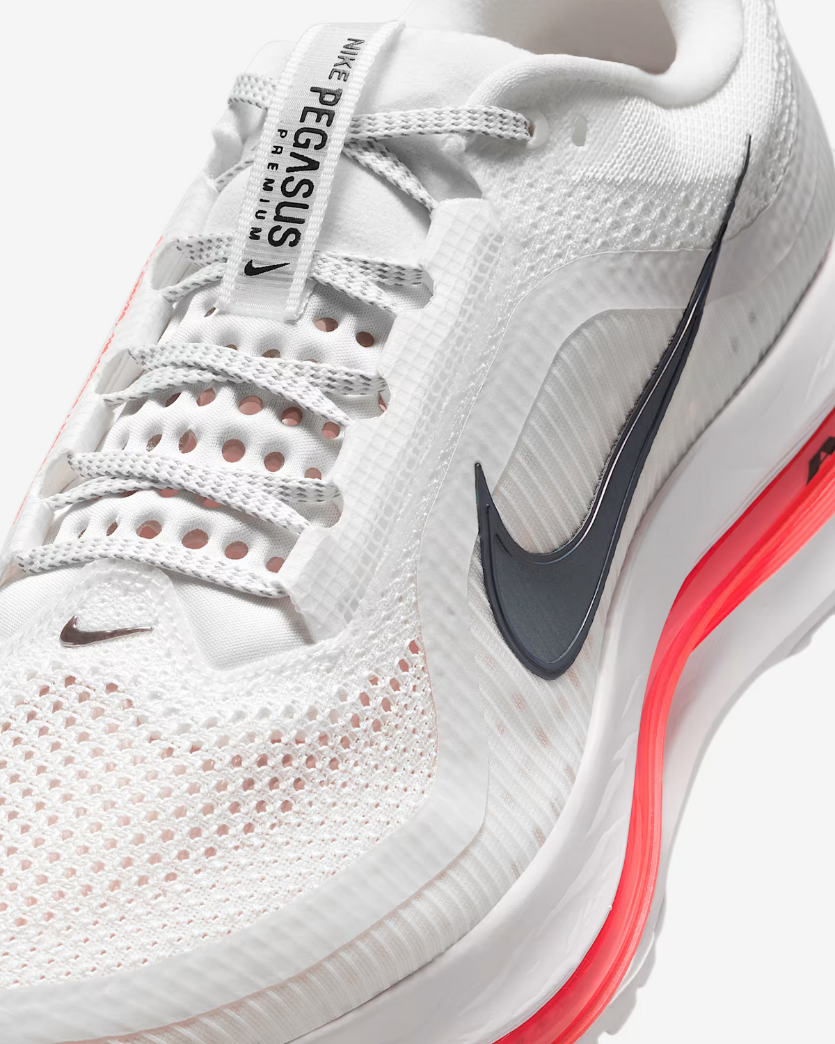 HQ2592-101 Nike Pegasus PRM Summit White Bright Crimson Phantom Black (Men's)