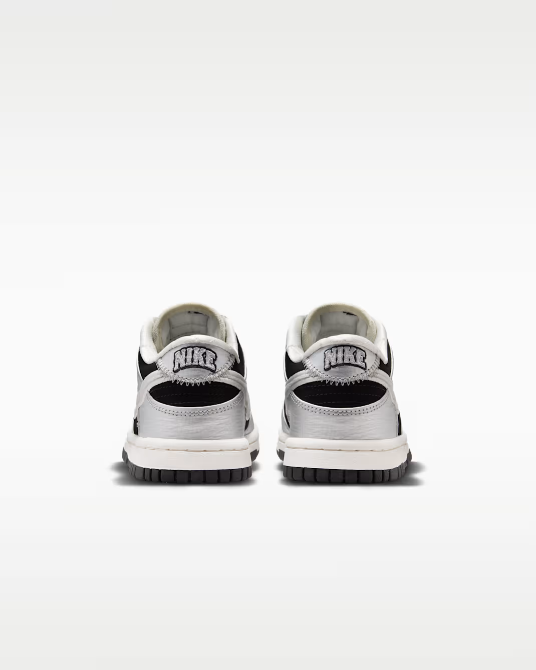 IV5971-001 Nike GS Dunk Low LV8 "Metallic Silver/Black"