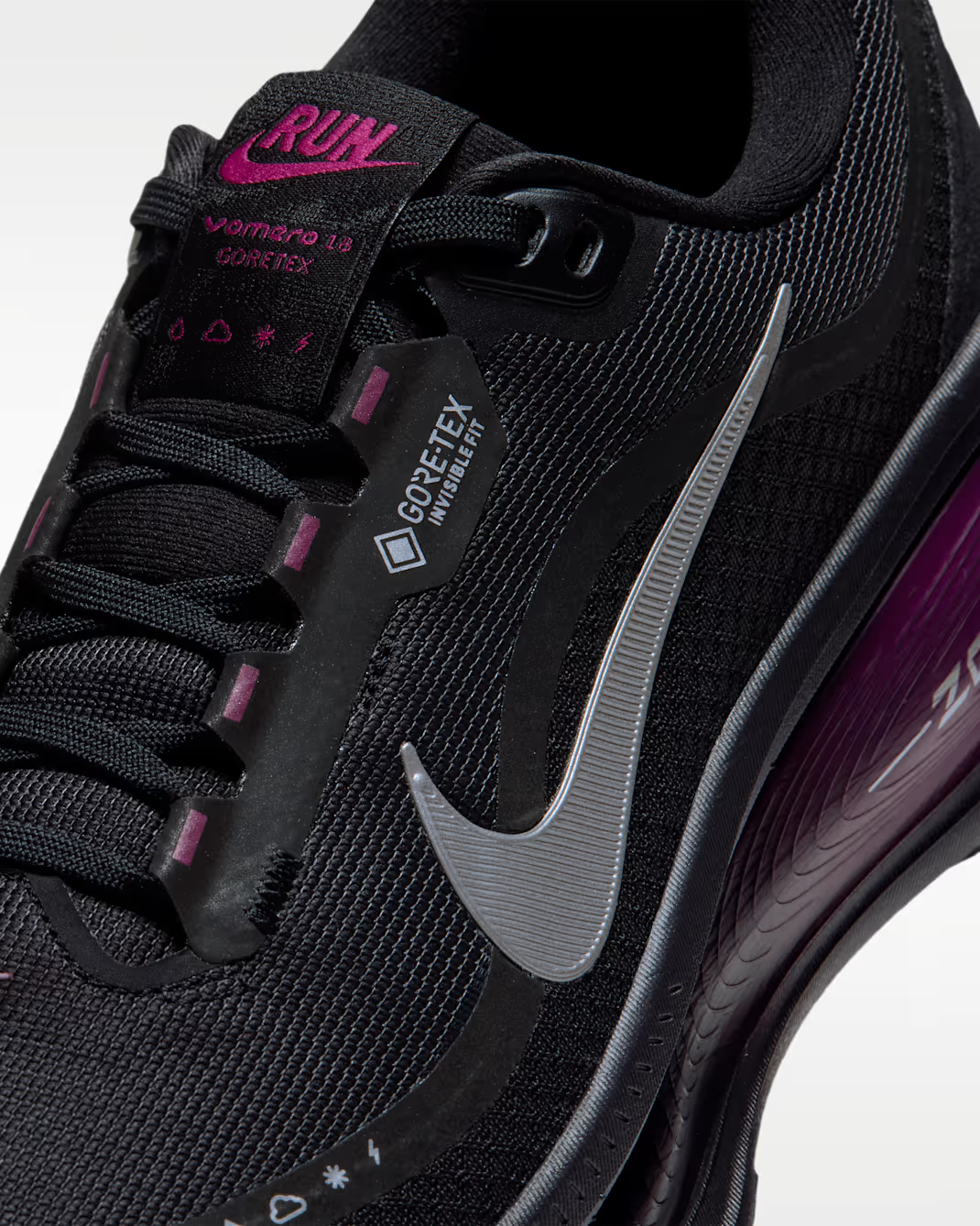 HQ7002-005 Nike Vomero 18 GORE-TEX "Black/True Berry" (Women's)