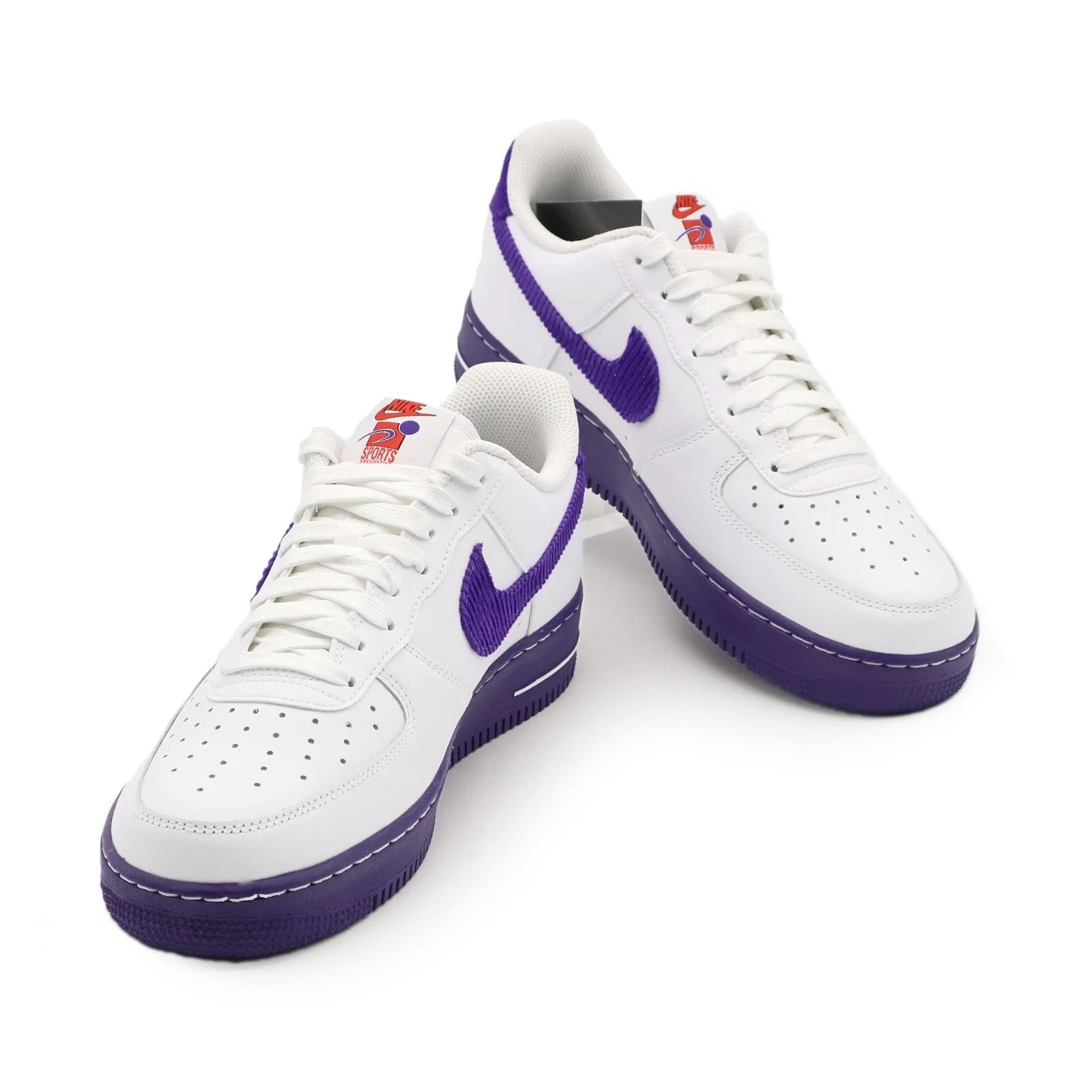 DB0264-100 Nike Air Force 1 Low Sports Specialties White Purple Red (Men's)