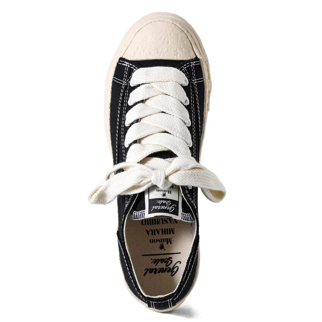 S14FW702-black Maison MIHARA YASUHIRO TRENT Canvas Low-Top Sneakers (Men's)