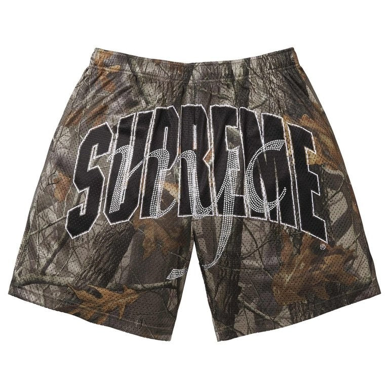 Supreme Rhinestone Mesh Short Realtree Hardwoods Camo