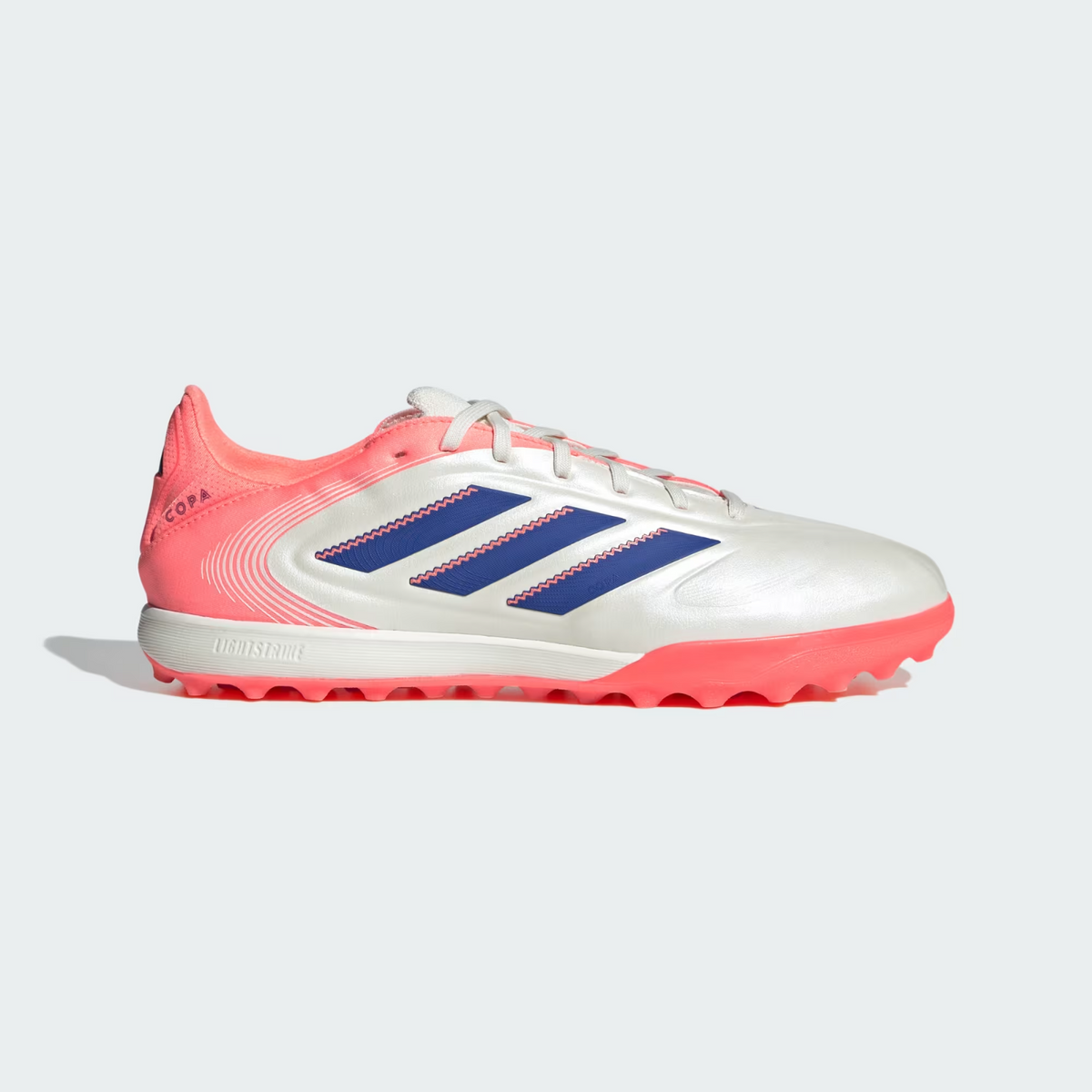 JR2833 adidas Copa Pure 3 Pro TF Off White/Lucid Blue/Signal Coral (Men's)