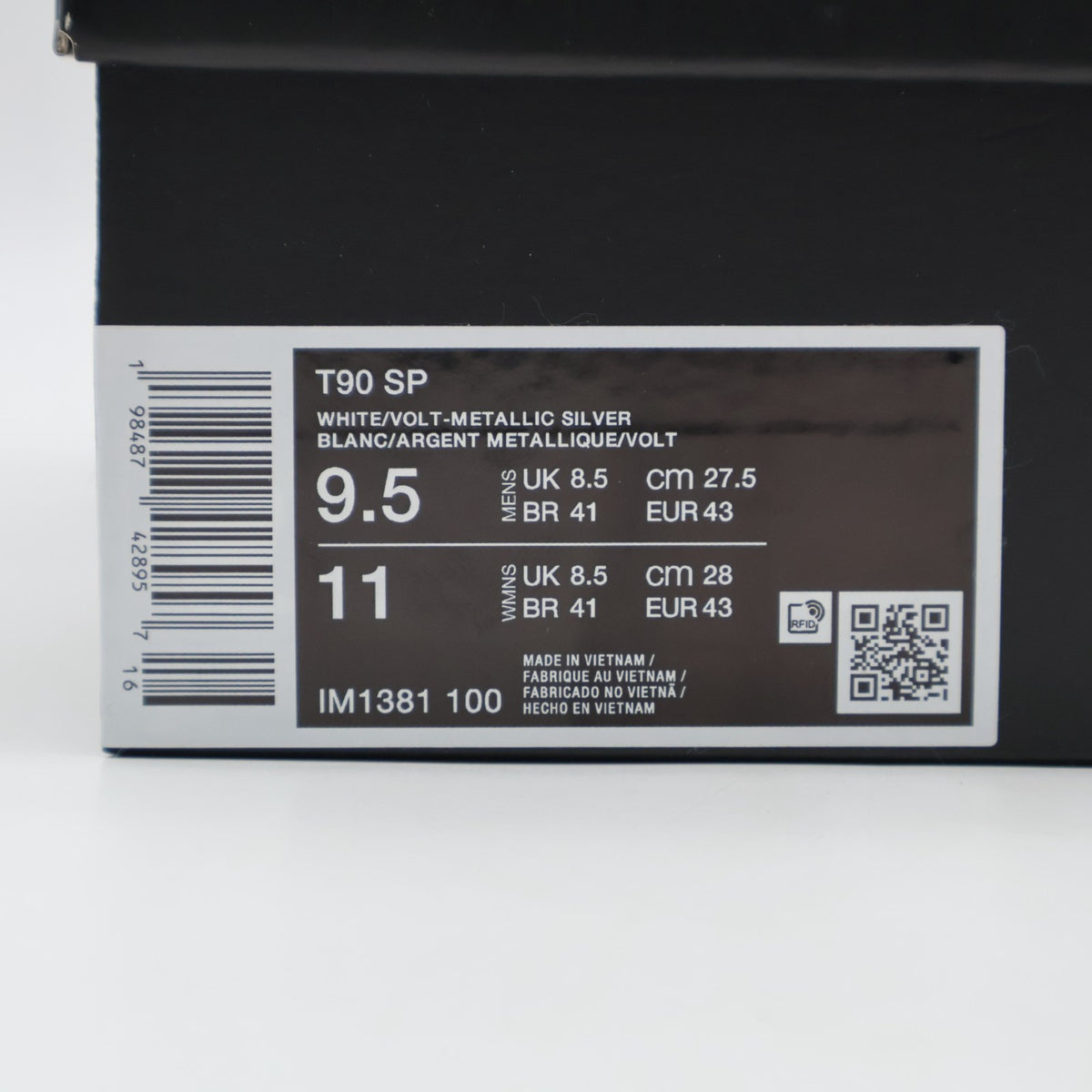 IM1381-100 PALACE x Nike Total 90 3 White Volt Metallic Silver (Men's)