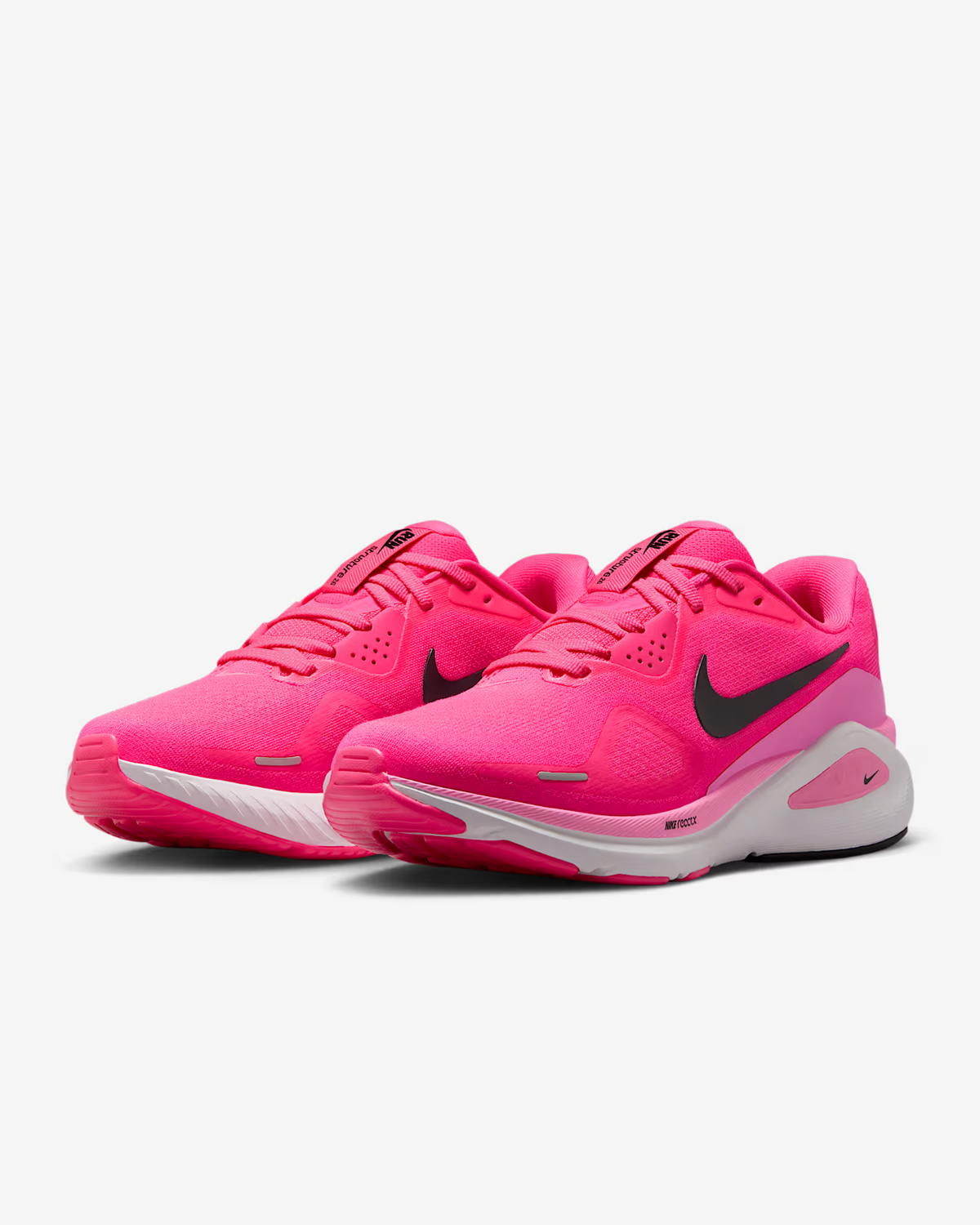 HJ1101-601 Nike Structure 26 Hyper Pink Black Pink Spell White Bright (Women's)