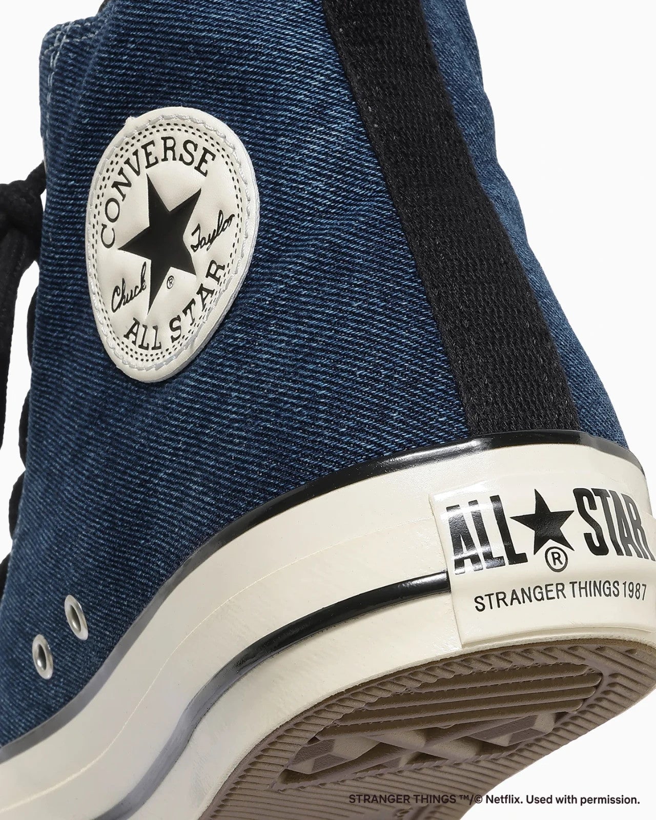 31317330 Stranger Things 5 Converse All Star Aged 87 CZ Hi Blue Black (Men's)