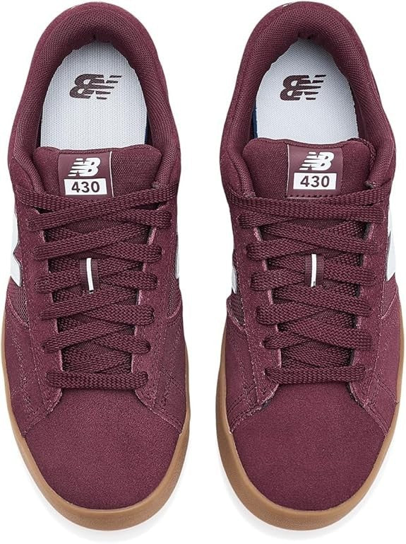 UN430BYG New Balance NB Numeric 430 NB Burgundy White (Men's)
