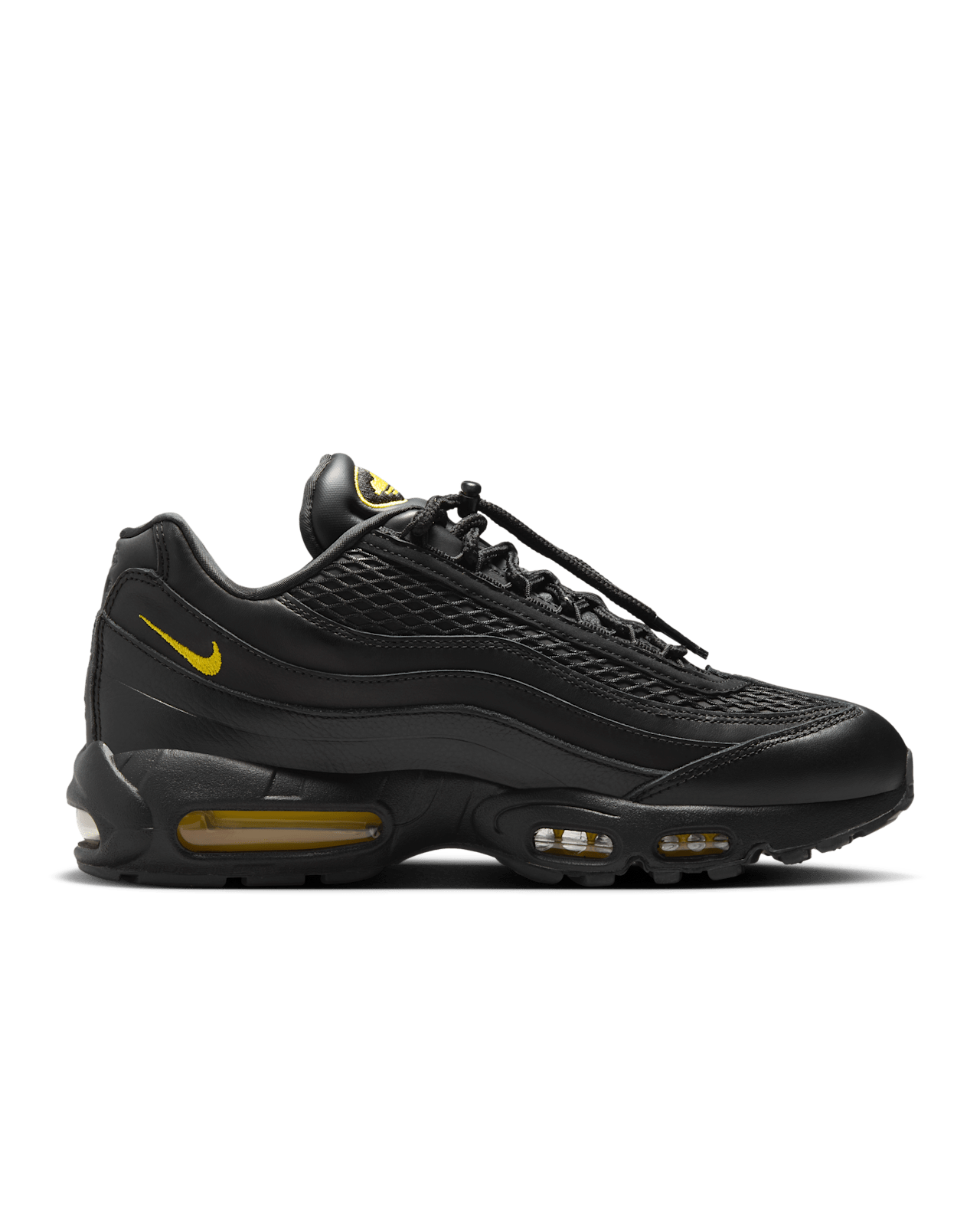 FB2709-003 Corteiz Nike Air Max 95 Black and Tour Yellow (Men's)