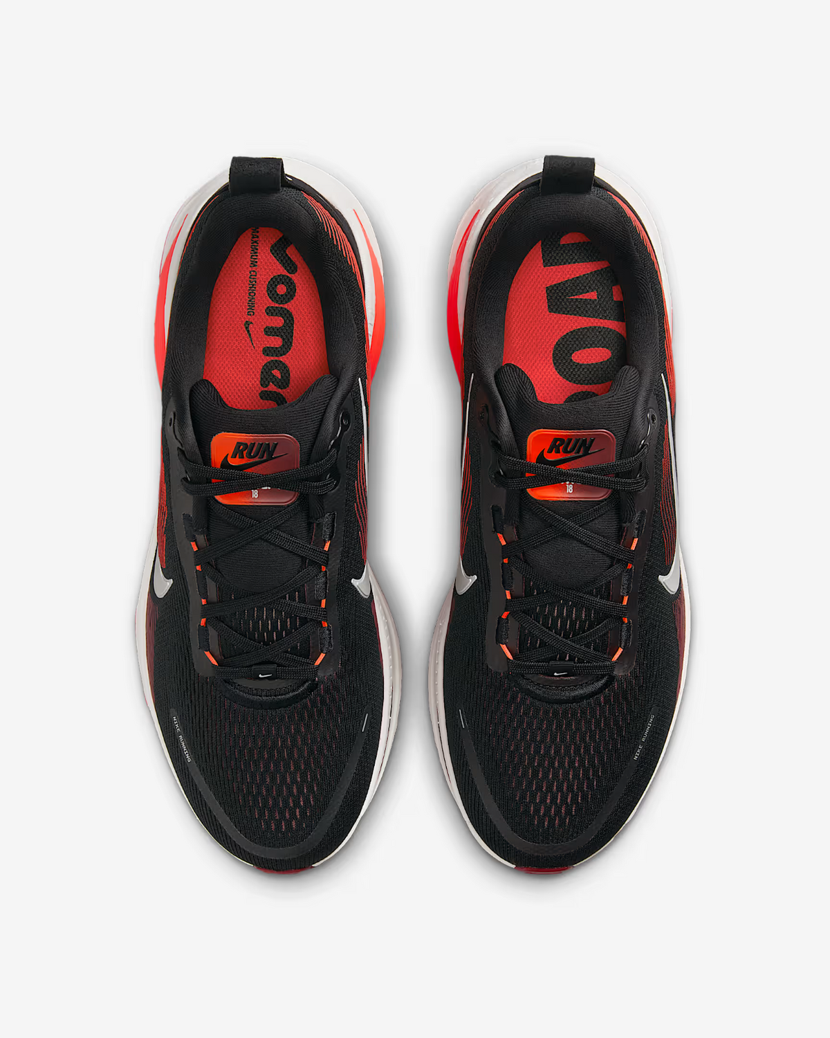 HM6803-008 Nike Vomero 18 Black Bright Crimson Team Red Summit White (Men's)