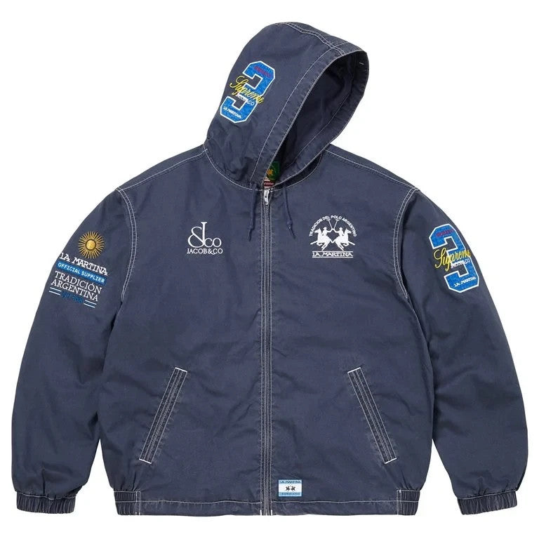 Supreme x La Martina Lightweight Hooded Jacket Navy