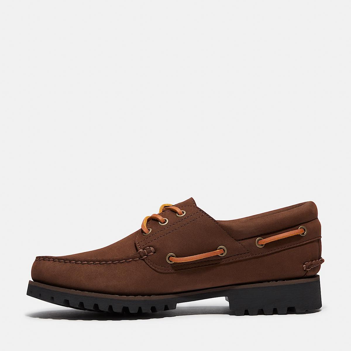 TB0A2PDQW07 Timberland 3-Eye Lug Handsewn Boat Shoe "Brown Nubuck" (Men's)