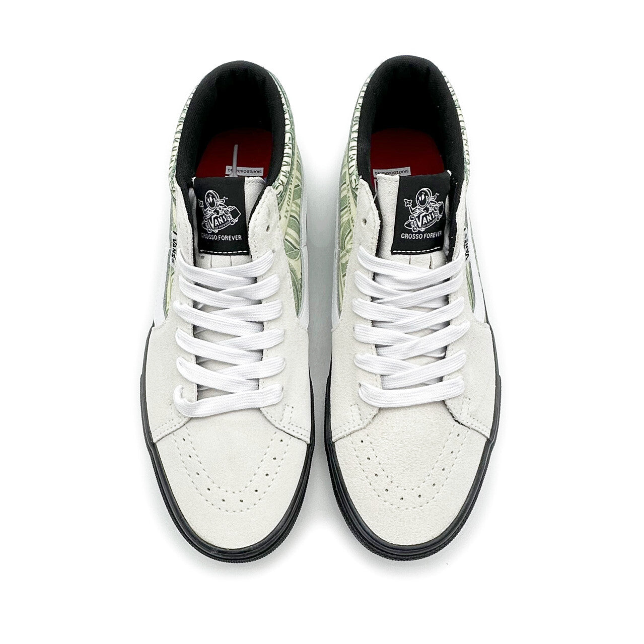 SUP-VANS-23SS-SGM-W Supreme Ã Vans Doller Skate Grosso Mid White