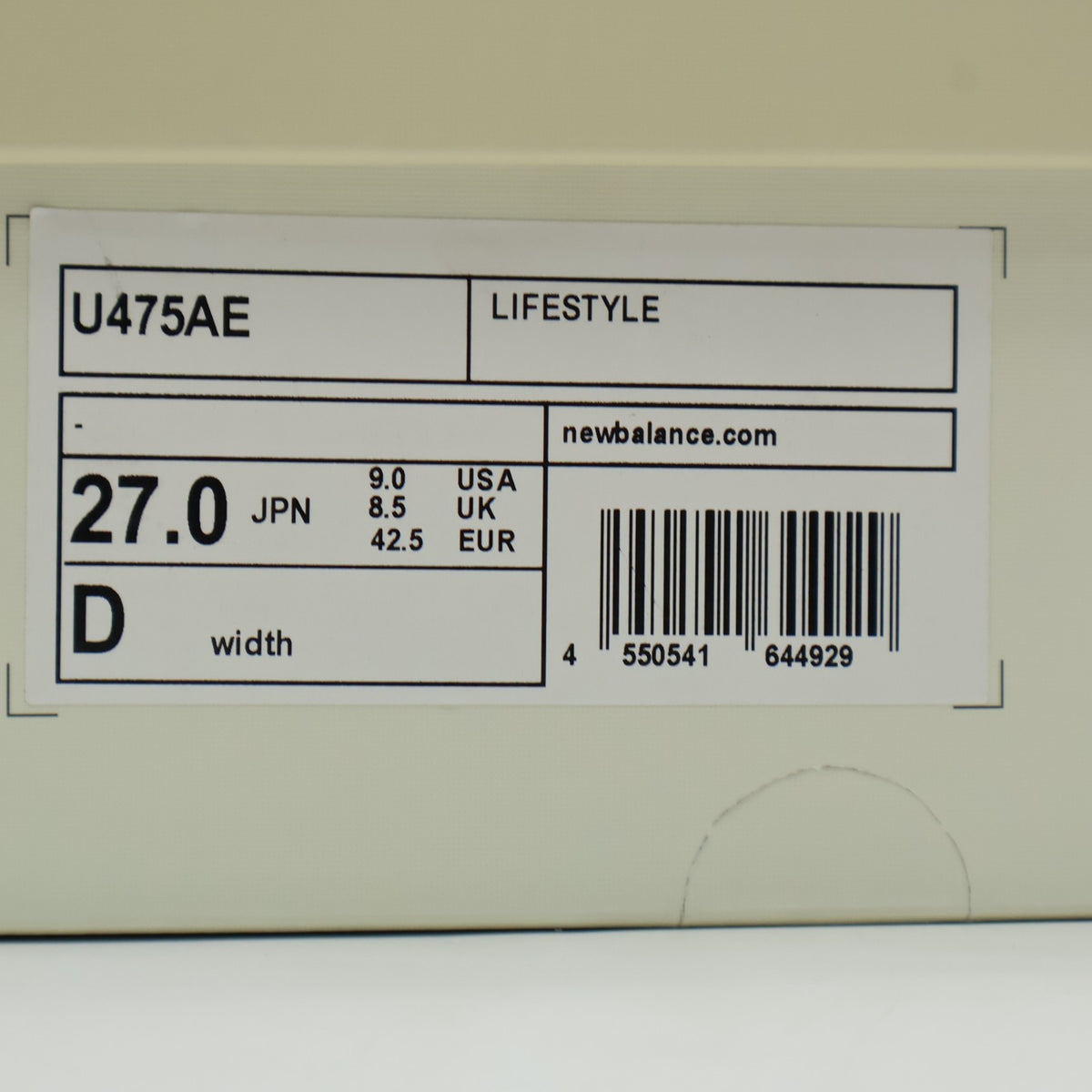 U475AE AURALEE New Balance 475 Vintage Grey (Men's)