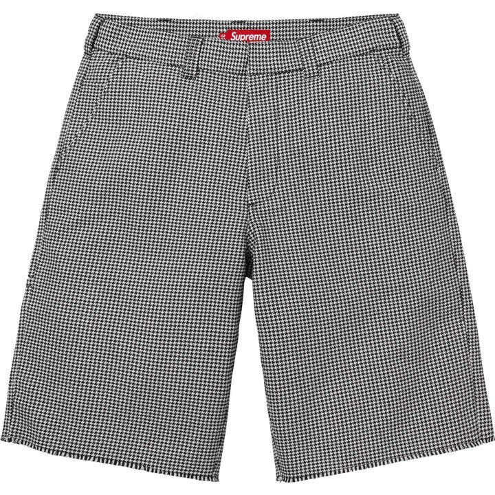 Supreme Work Short 25SS White Houndstooth