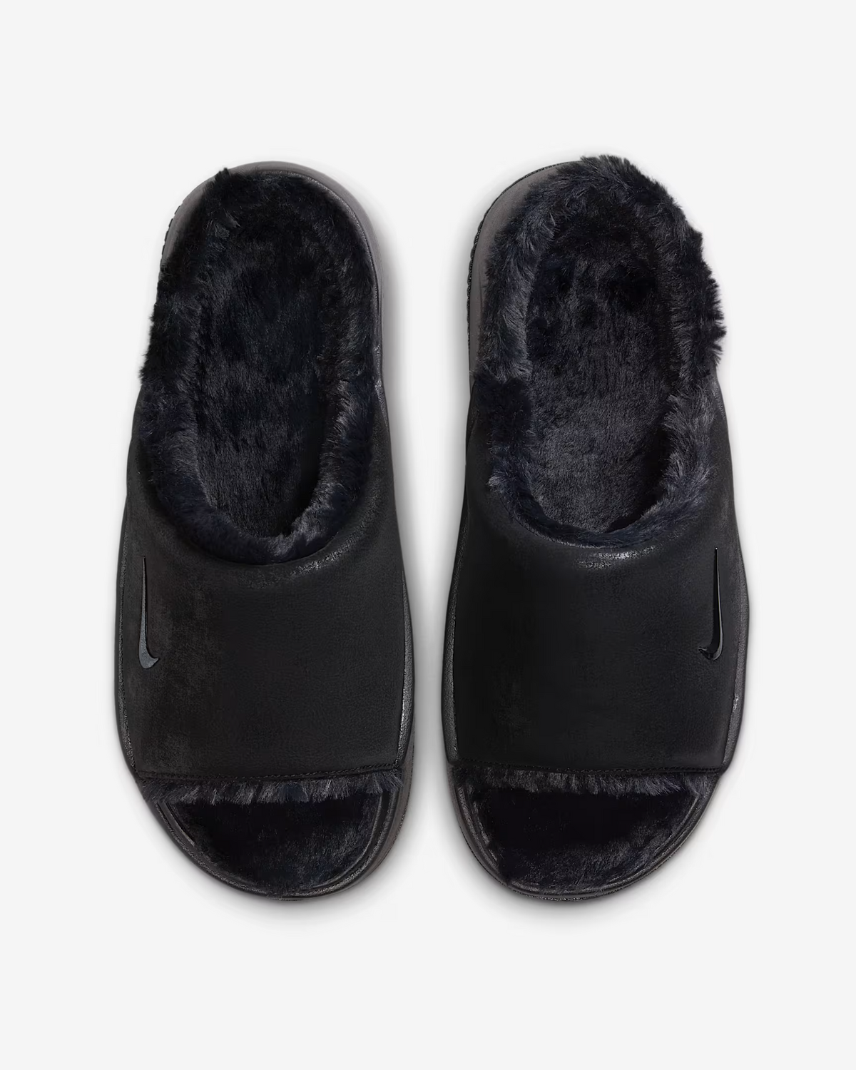 HV8560-001 Nike Calm Elevation Fur Slides Black (Women's)