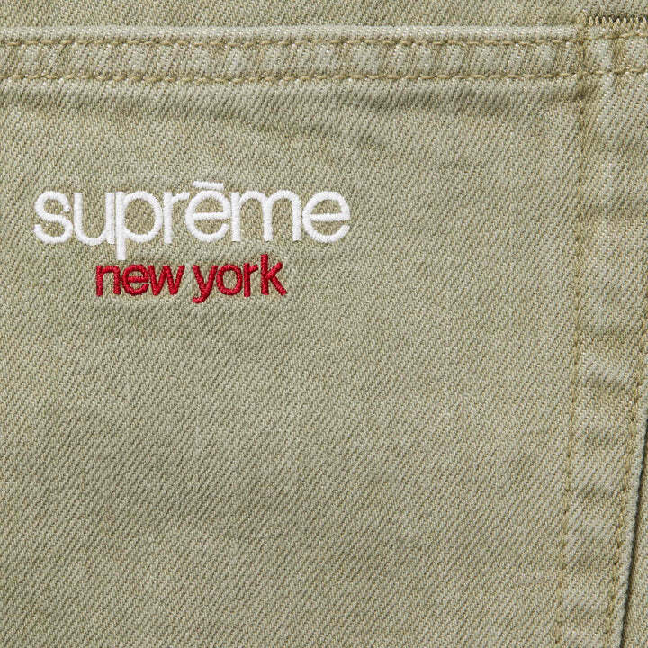 Supreme Baggy Denim Short Olive