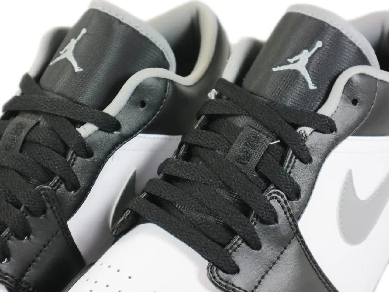 553558-040 Nike Air Jordan 1 Low Grey Black (Men's)