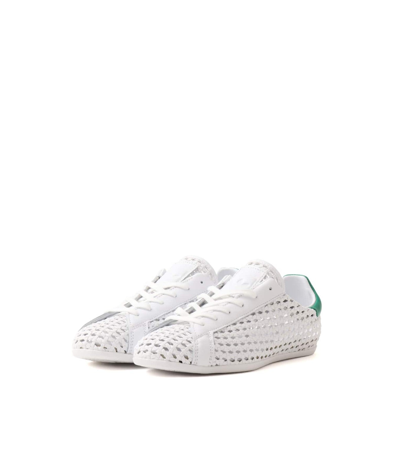 IH9356 adidas Women's Stan Smith Basketweave WhiteGreen (Women's)