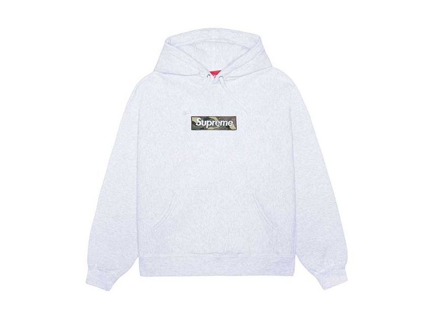 Supreme Box Logo Hooded Sweatshirt Ash Grey (23FW)