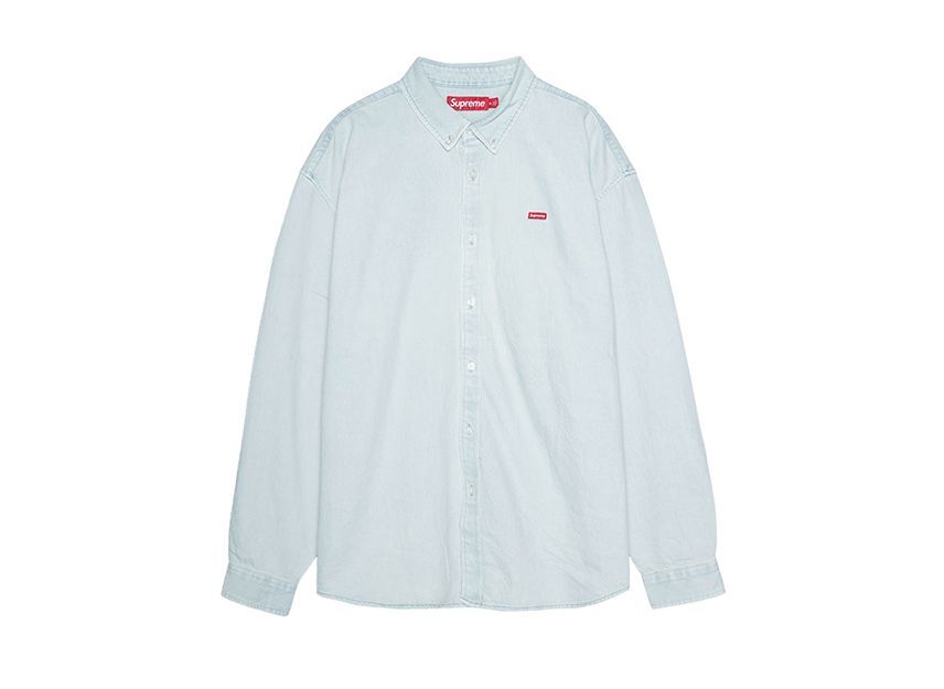 Supreme Small Box Shirt Washed Denim