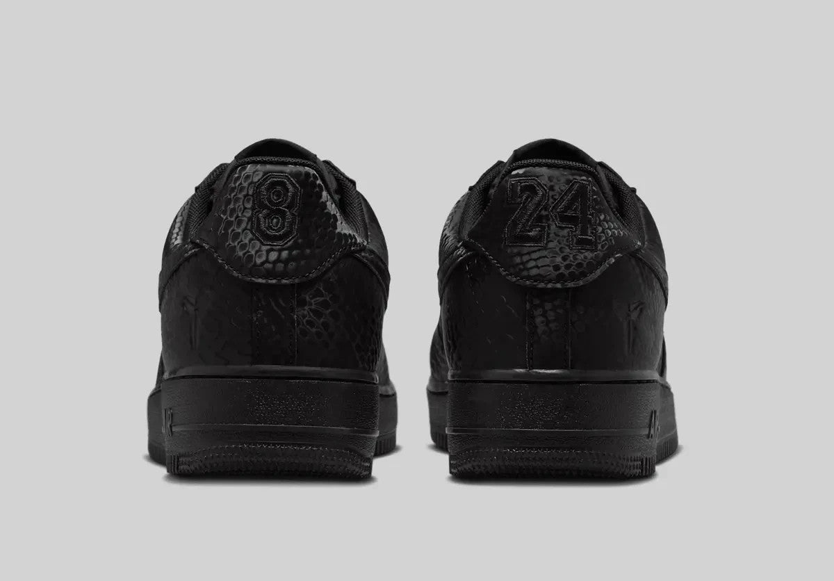 IB0018-003 Kobe Bryant Ã Nike Air Force 1 Low Triple Black (Men's)
