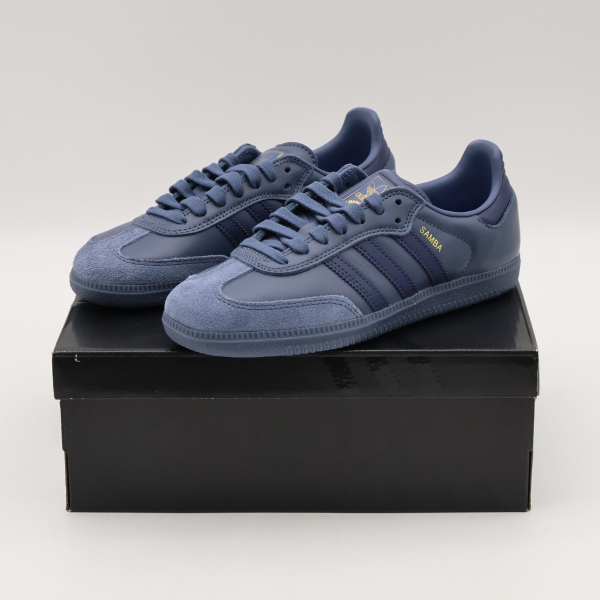 JH8803 adidas Originals Samba ADV Preloved Ink Gold Metallic (Men's)