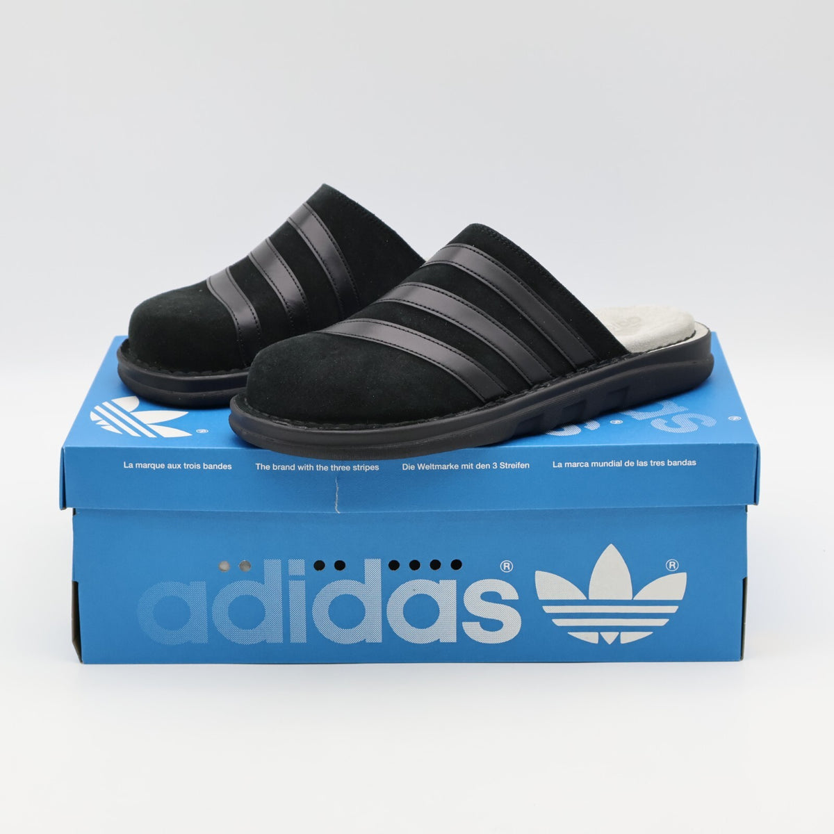 JH5498 adidas Originals Adiclog Slides Core Black Grey Two Core Black (Men's)