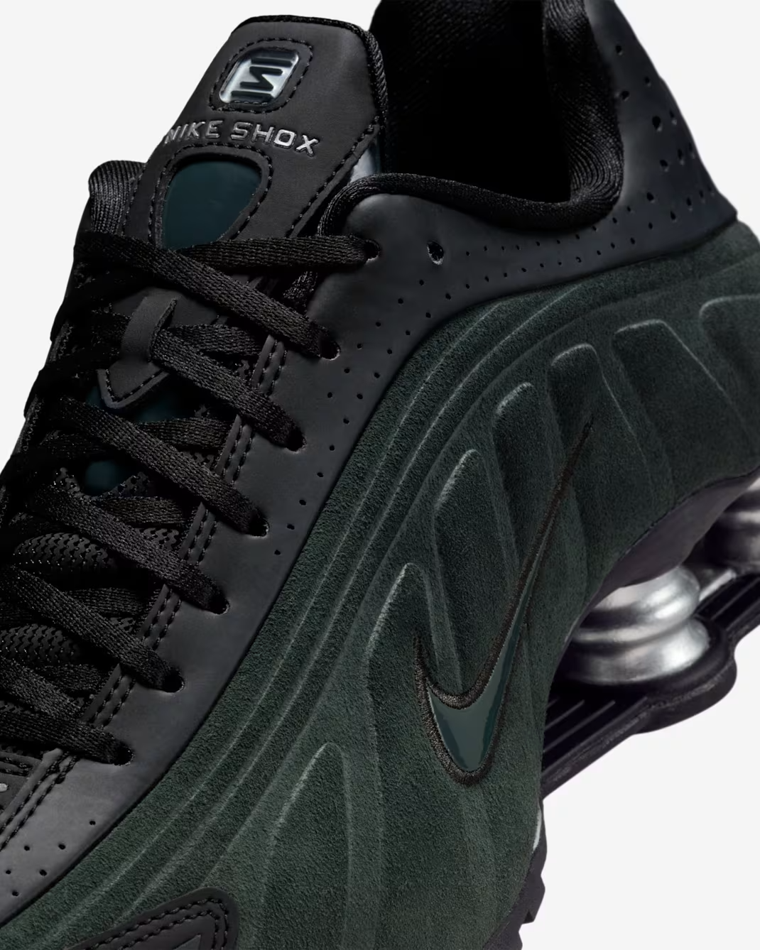 HQ7739-002 Nike Shox R4 Black Suede (Women's)
