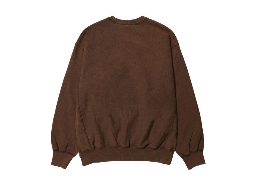 Supreme Washed Box Logo Crewneck Brown