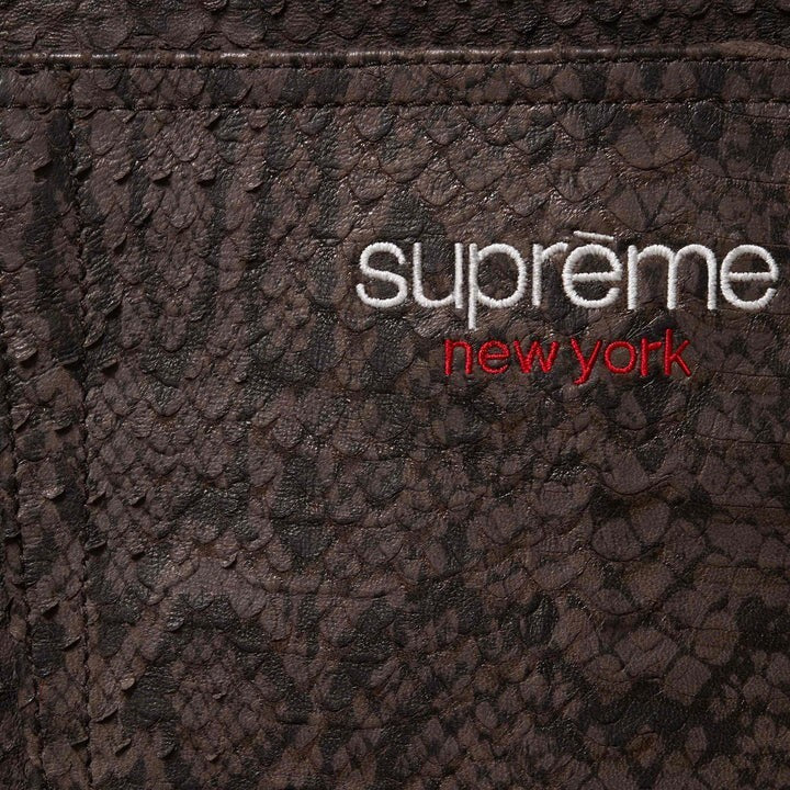 Supreme Baggy Leather Short Snakeskin