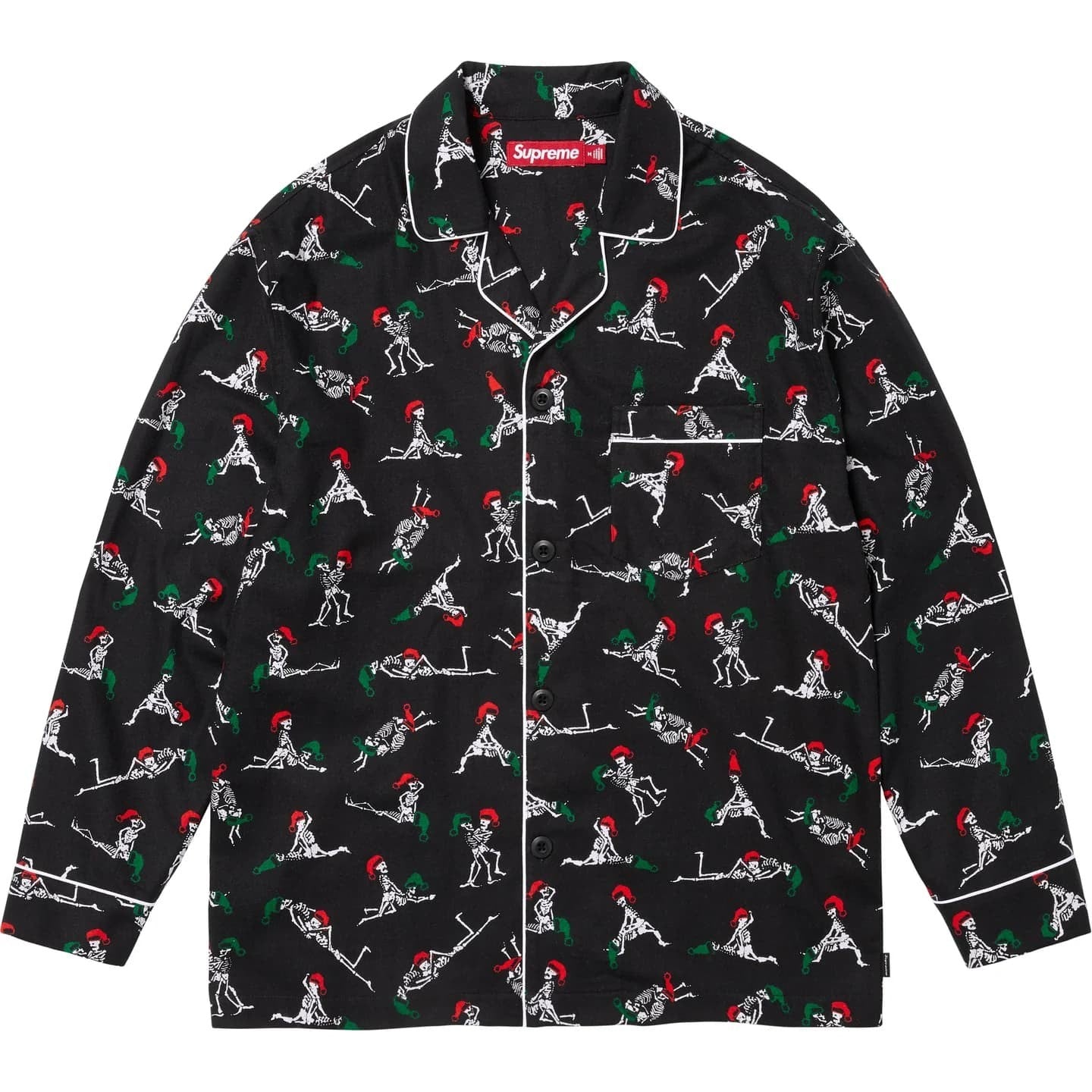Supreme Hanes Holiday Pajama Set Black