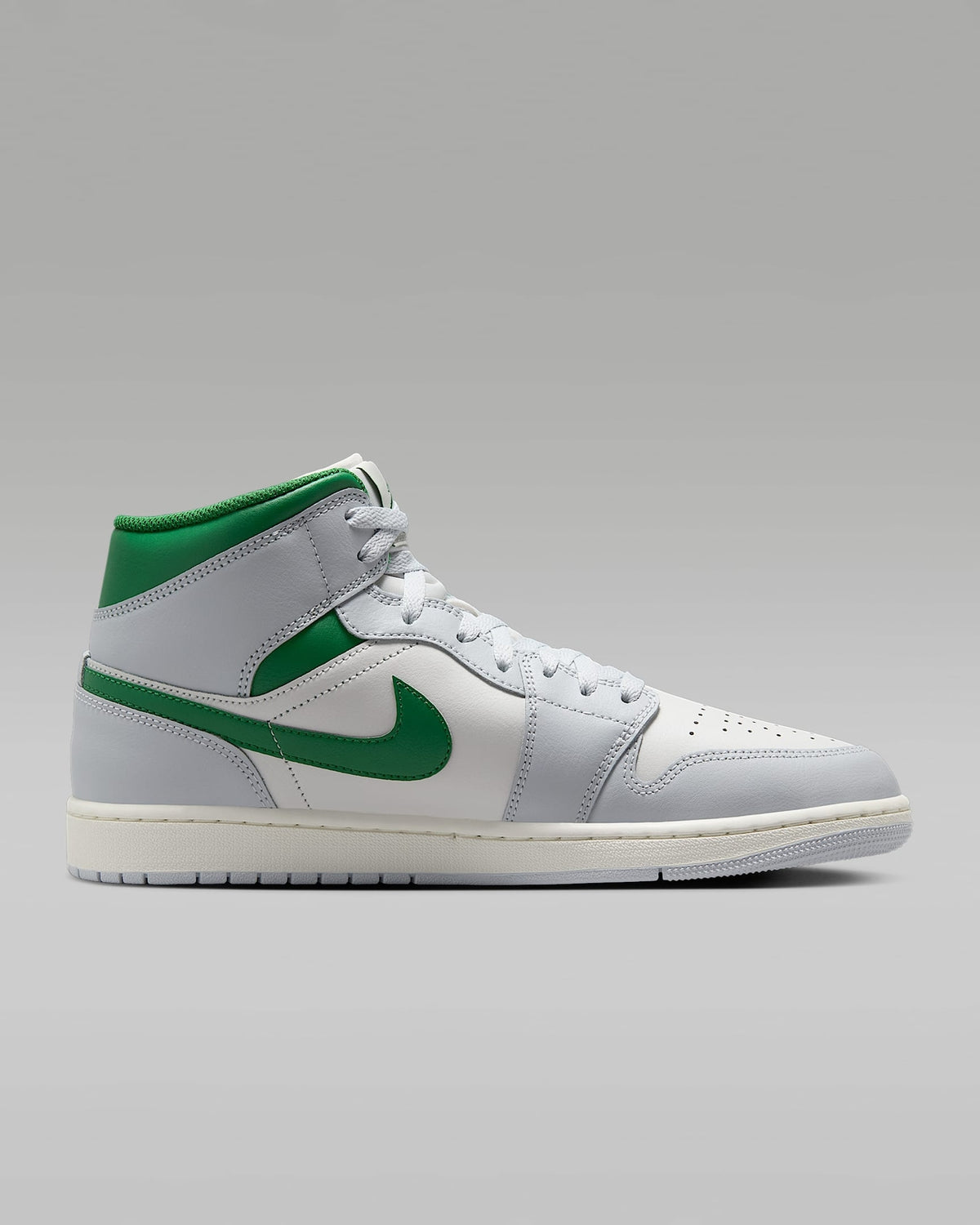 DQ8426-142 Nike Air Jordan 1 Mid Summit White Pure Platinum Sail Pine (Men's)