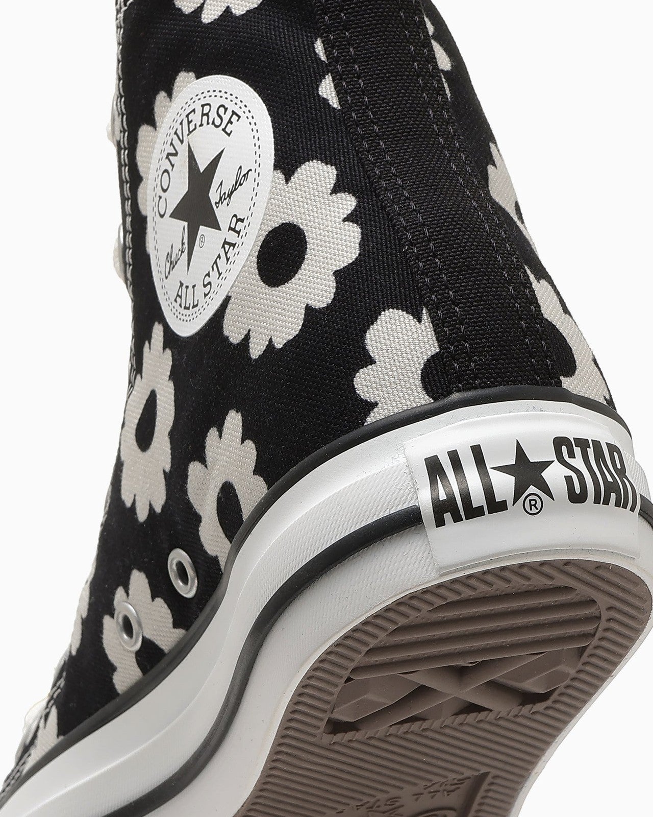 31318120 Converse All Star Flowerprint Hi BlackDark Gray (Women's)