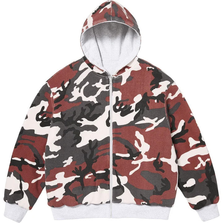 Supreme Reversible Work Zip Up Hooded Sweatshirt Ash Grey