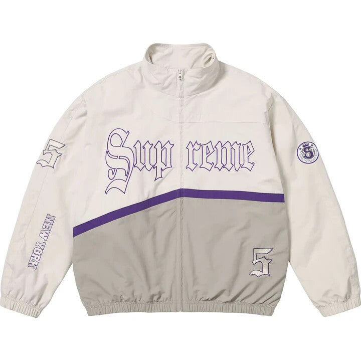 Supreme Old English Track Jacket White