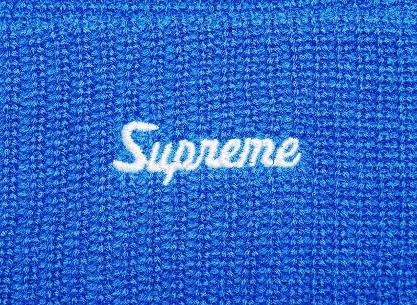 Supreme Loose Gauge Beanie Blue