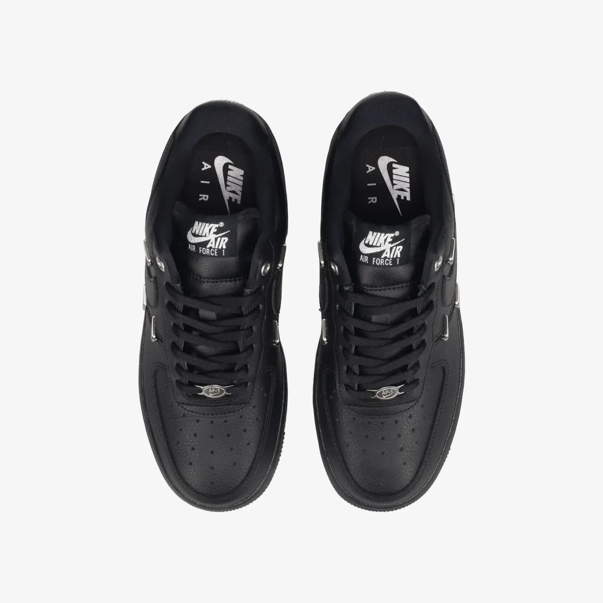 HQ1180-001 Nike Air Force 1 Low Black Metallic Silver (Women's)