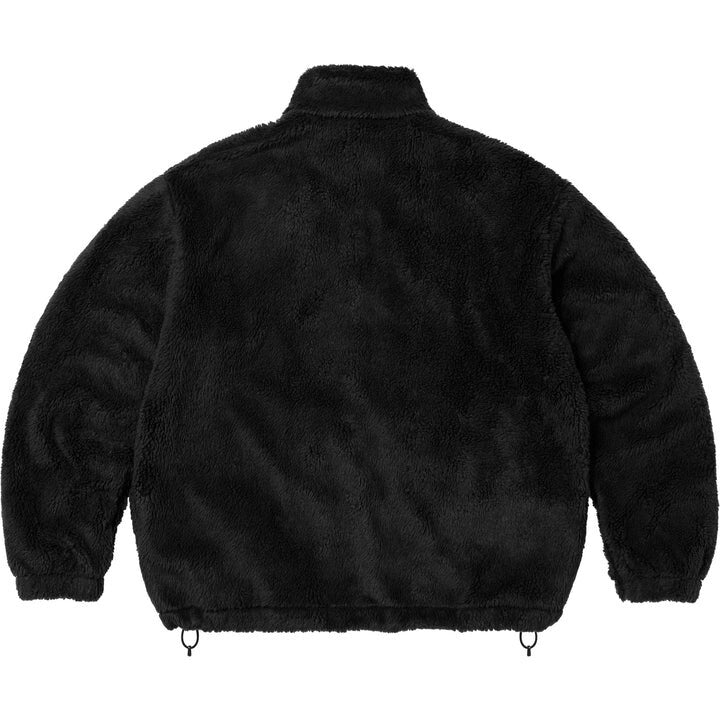 Supreme Shoulder Logo Fleece Jacket Black