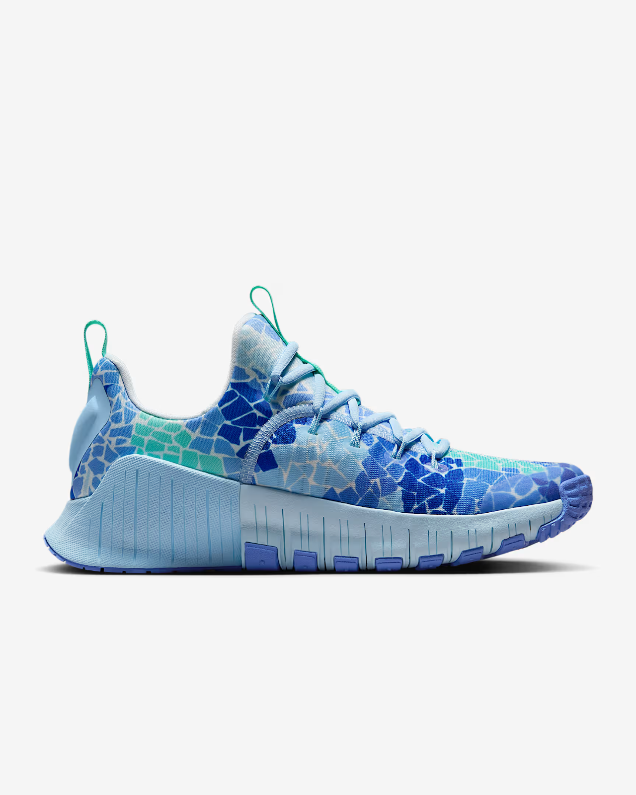 IB6902-400 Nike Free Metcon 6 AMP Ice Blue Royal Pulse Racer Blue White (Women's
