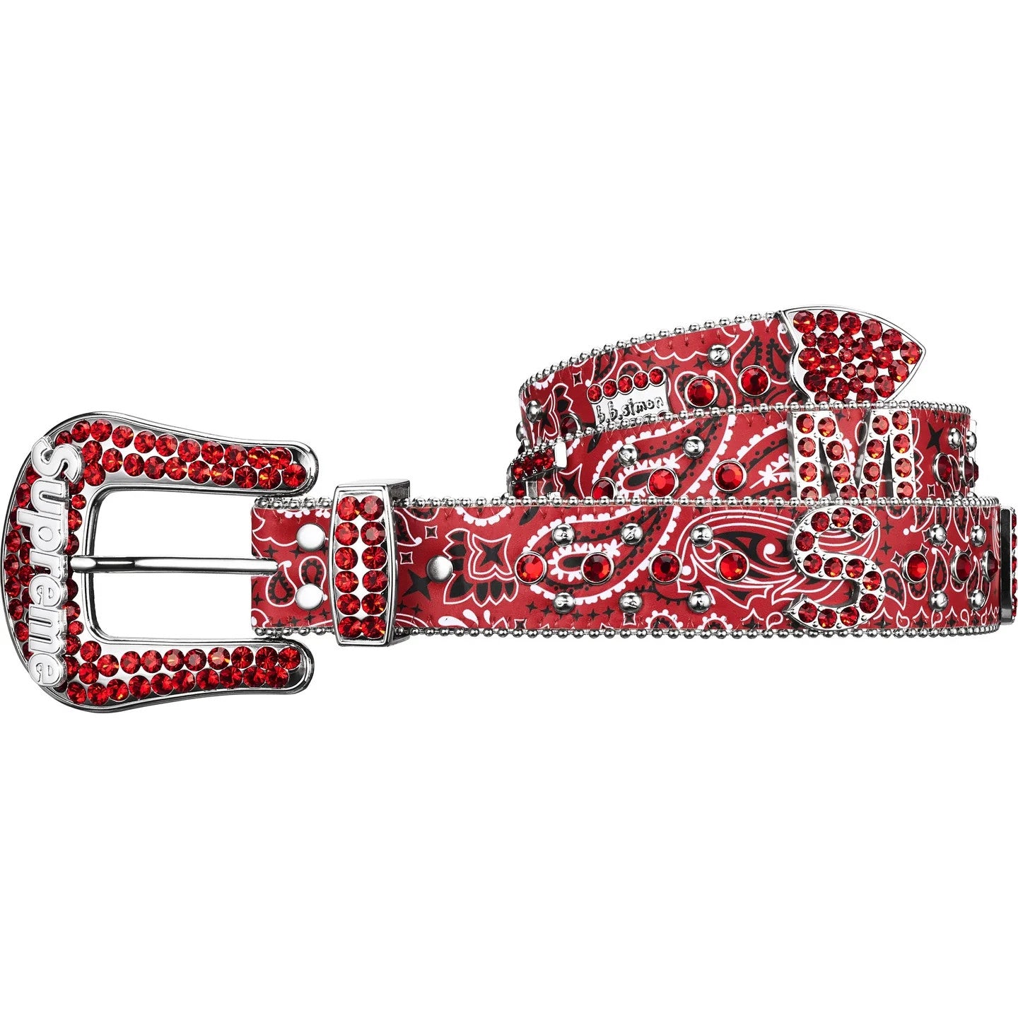 Supreme x b.b. Simon Bandana Belt Red