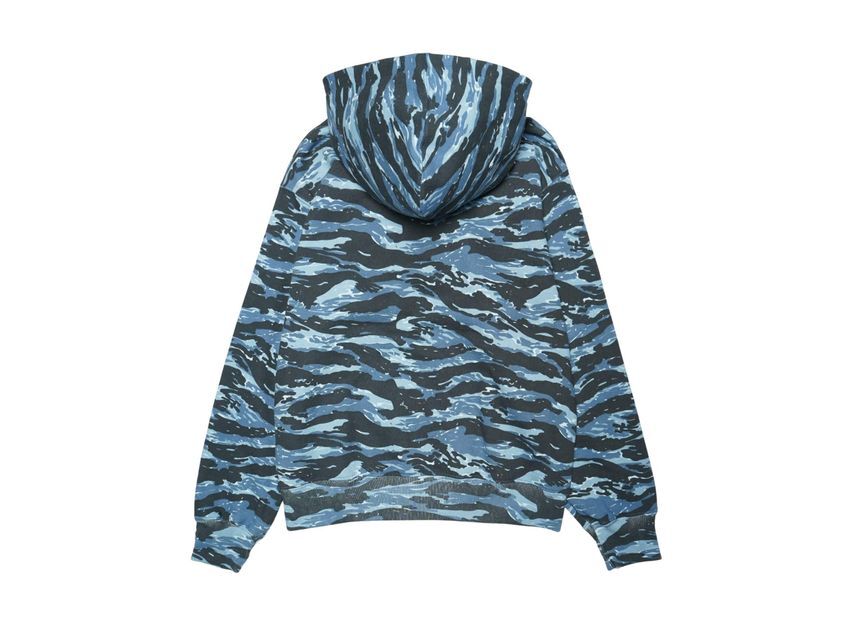 Supreme Small Box Hooded Sweatshirt Blue Tiger Camo