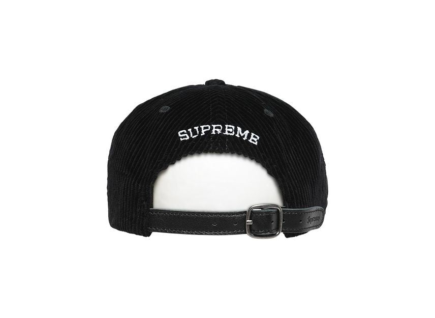 Supreme Corduroy S Logo 6-Panel Black