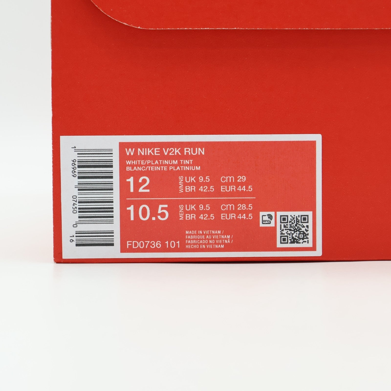 FD0736-101 Nike V2K Run White Platinum Tint (Women's)