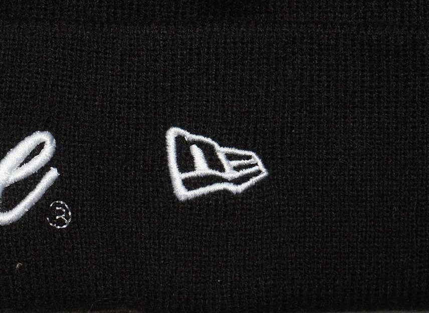 Supreme New Era Script Beanie Black