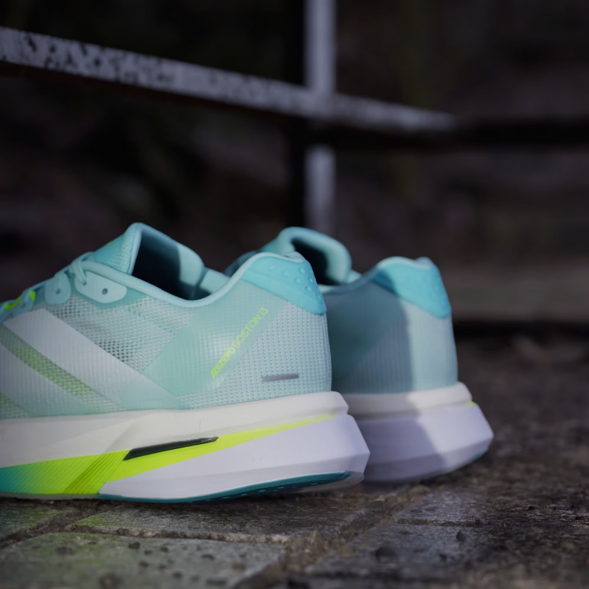 JS4957 adidas Adidas Boston 13 Seafloor Quartz Zero Metallic Lucid Lemon (Men's)