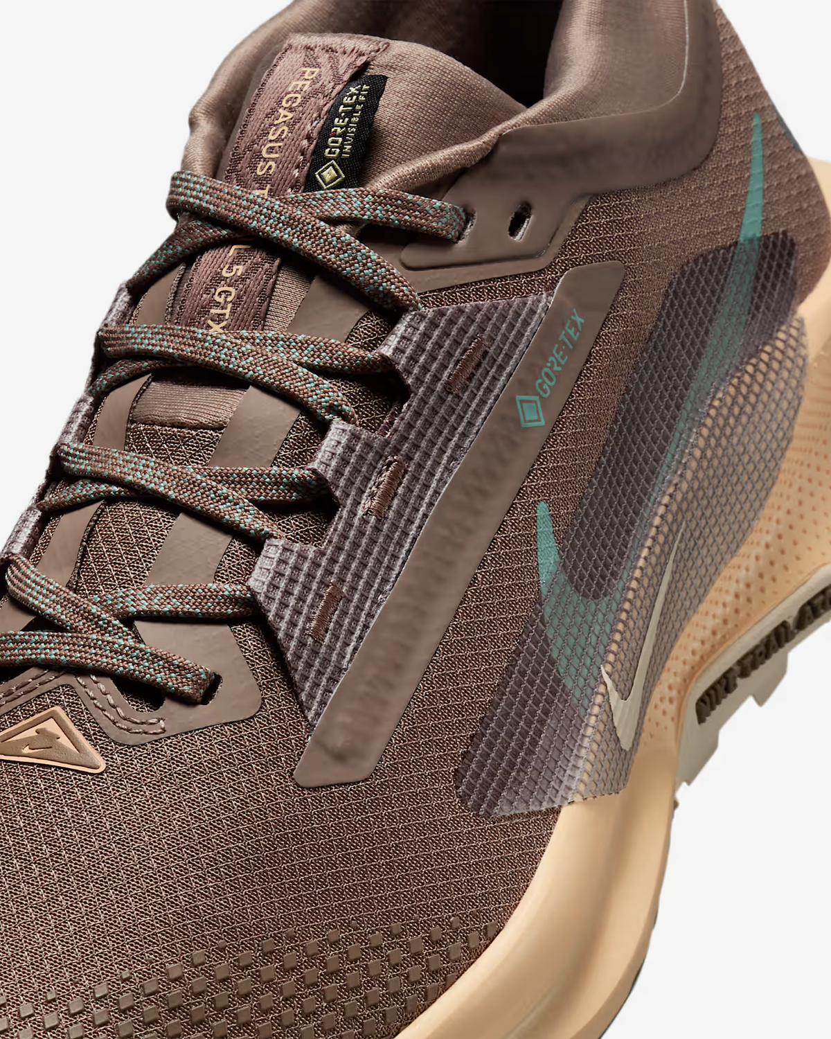 FQ0912-200 Nike Pegasus Trail 5 GORE-TEX Mink Brown Orange Chalk Pearl (Women's)