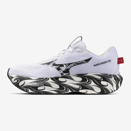 J1GU262381 Mizuno Wave Rider 30 "White/Black/Red"