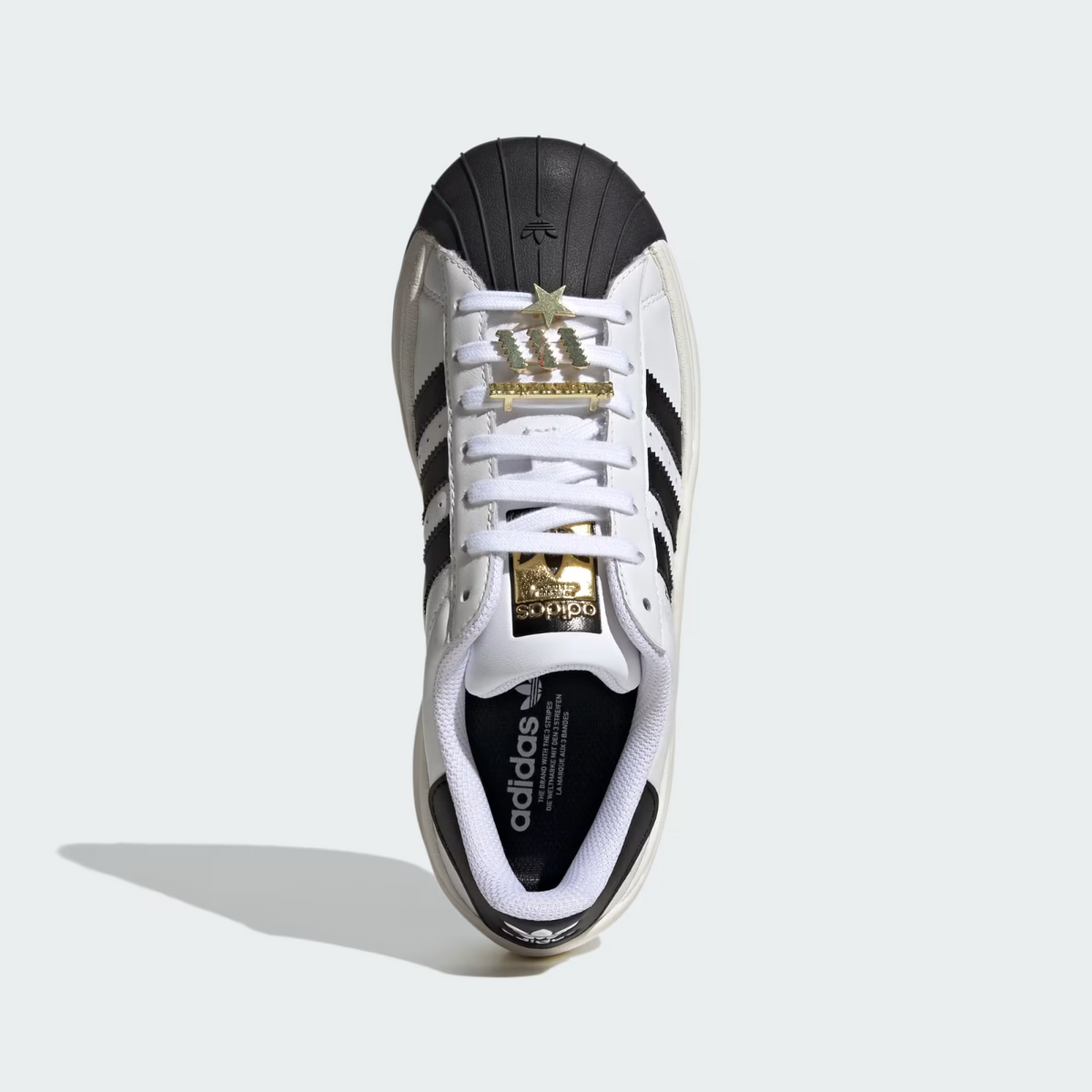 JR9895 adidas Originals Superstar Bold Cloud White Off White Core Black (Women's