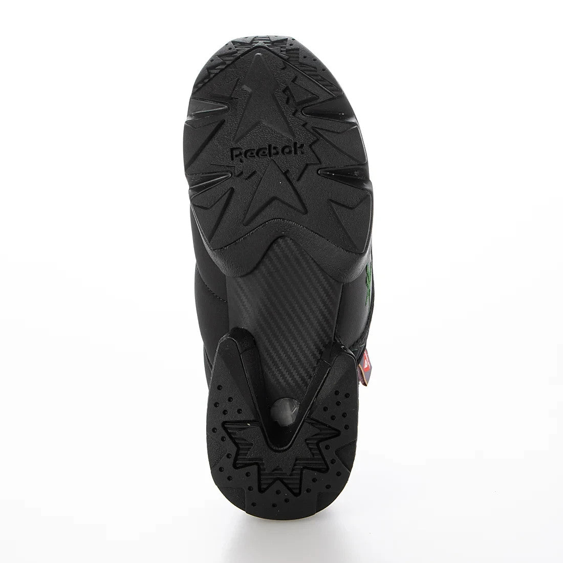 100217328 South2 West8 Reebok Instapump Fury Mule Black Black Green (Men's)